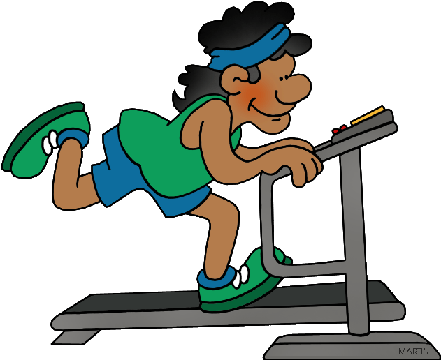 Treadmill - Walking On A Treadmill Clipart (648x535)