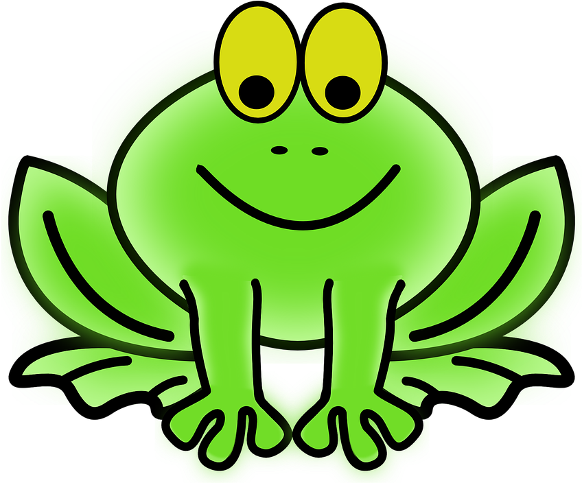Frog Clip Art Border - Frog Free Clip Art (888x720)
