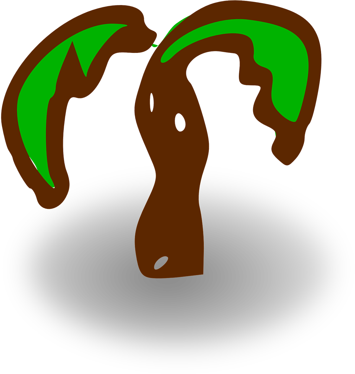 Rpg Map Symbols - Palm Tree Clip Art (1242x1280)