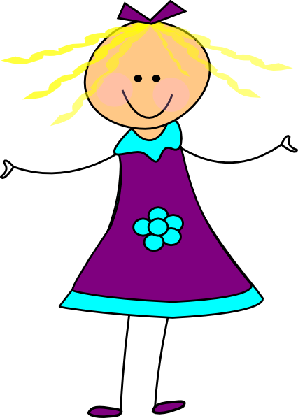 Happy Clip Art With Tools Free Clipart Images 2 2 Clipartcow - Clipart Girl In Dress (426x598)