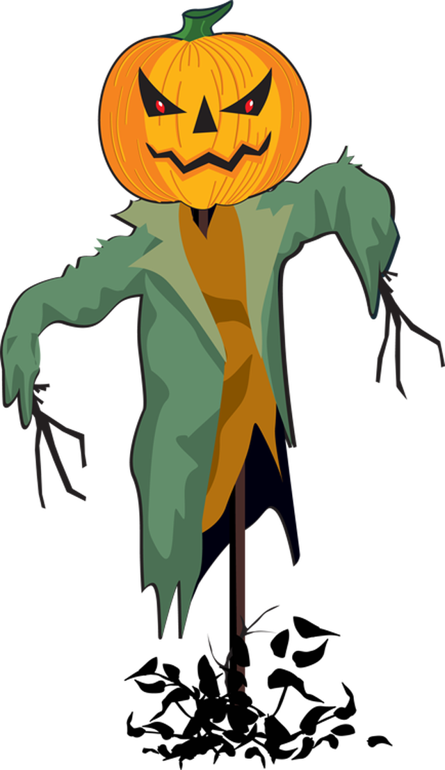 Scarecrow Clip Art Graphics Free Clipart Images Clipartcow - Halloween Scarecrow Clipart (640x1106)