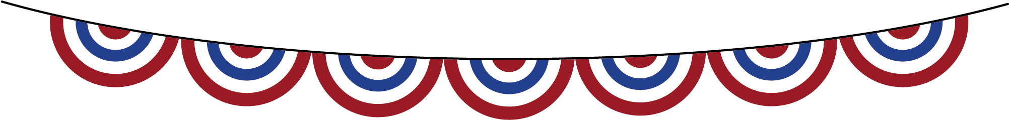 The Fourth Of July In Santa Barbara - Fourth Of July Banner Clipart (2159x410)