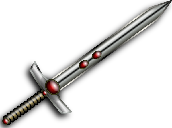 Cartoon Sword Clipart - Sword Clip Art (600x448)