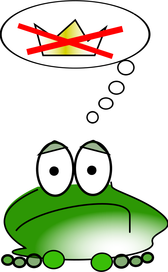 Frog And Toads Clipart - Grenouille Triste (600x975)