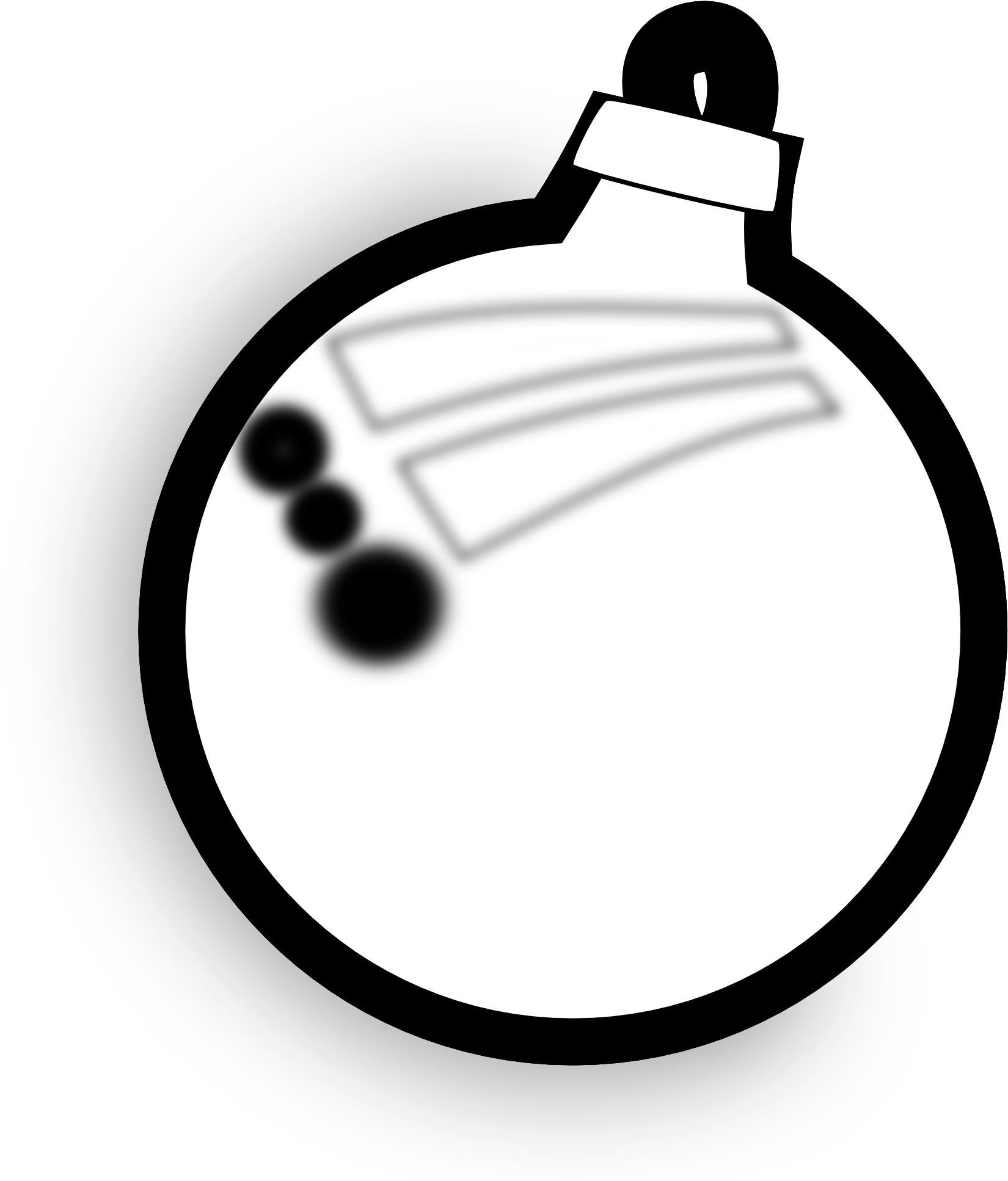 Christmas Ornament Black And White Christmas Ornament - Christmas Day (1969x1969)