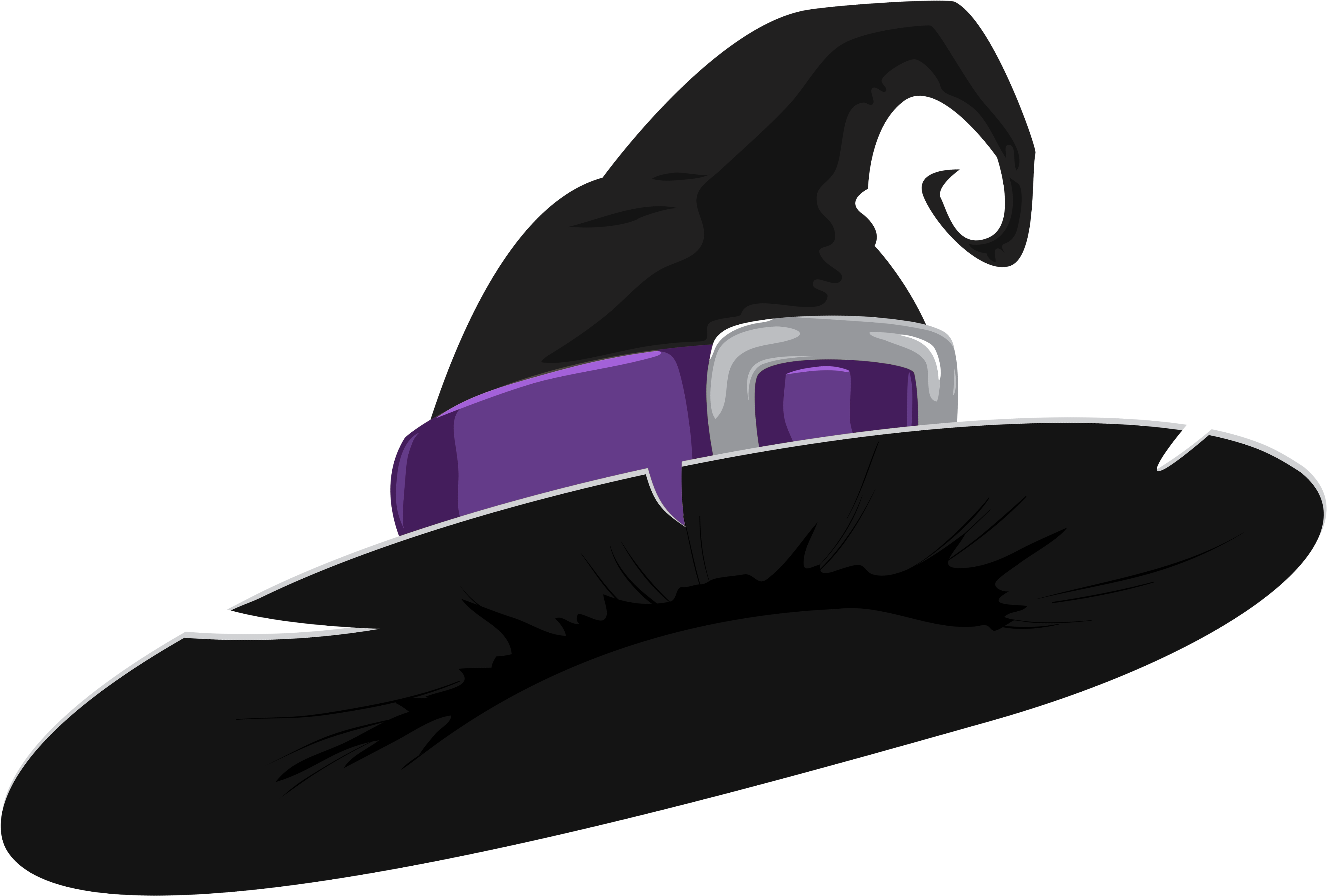 Witch Hat Clipart Real Witch - Black Witch Hat Cartoon (4764x3184)