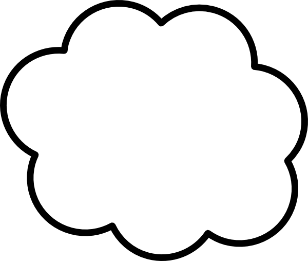 Internet Cloud Clip Art At - Heart (600x507)