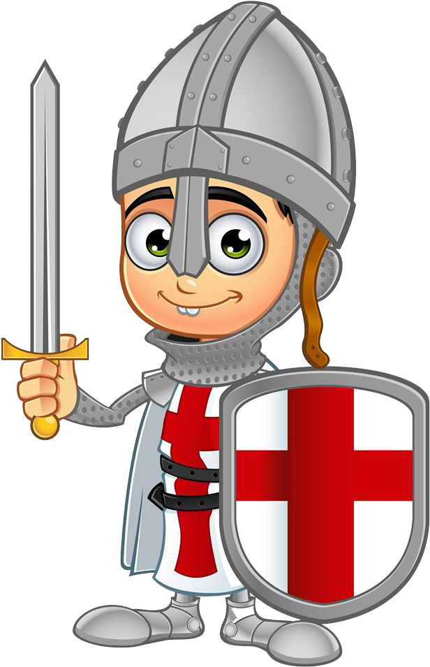 Little Dragon Clipart St George - St George Cartoon (640x960)