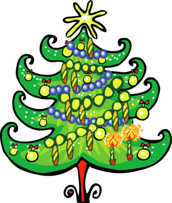 Overlay - Clipart - Lovely Christmas Tile Coaster (338x400)