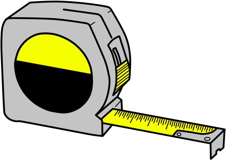 Minimal Tape Measure Vector - Tape Measure Clipart Transparent (894x894)