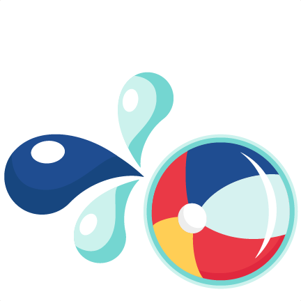 Large Beach Ball Clipart - Beach Ball Splash Clipart (432x432)
