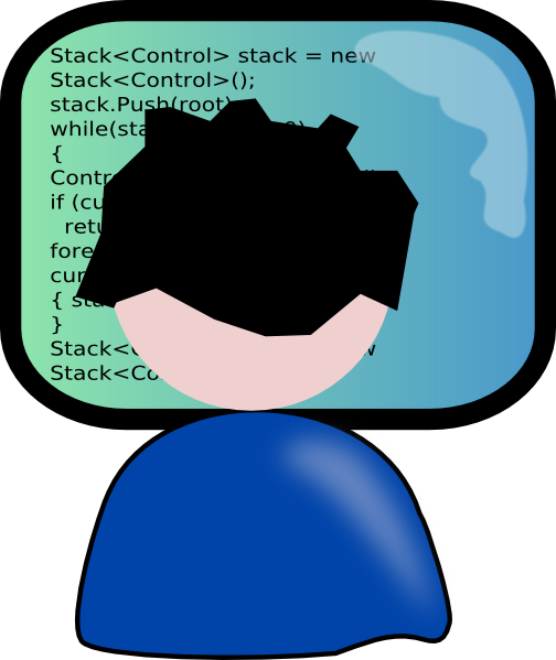 Programmer Clip Art - Programmer Clipart (504x599)