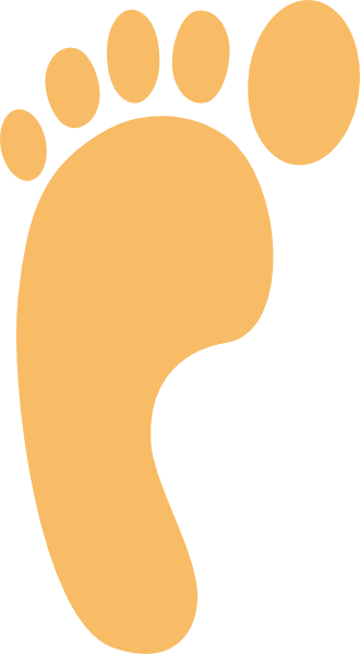 Footprint In The Sand Clipart (330x599)