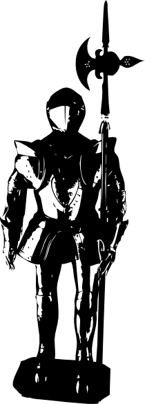 Suit Of Armour Silhouette (210x584)