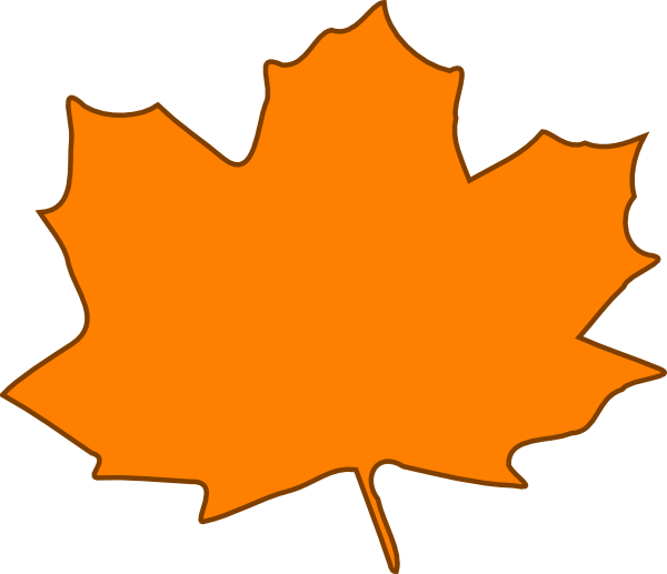Large Orange Leaf (600x517)