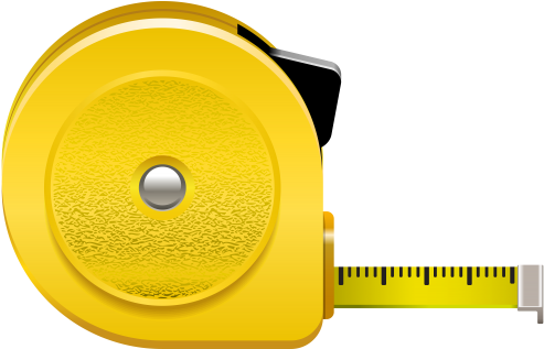 Roulette Meter Png Clip Art - Tape Measure Clipart Png (500x322)