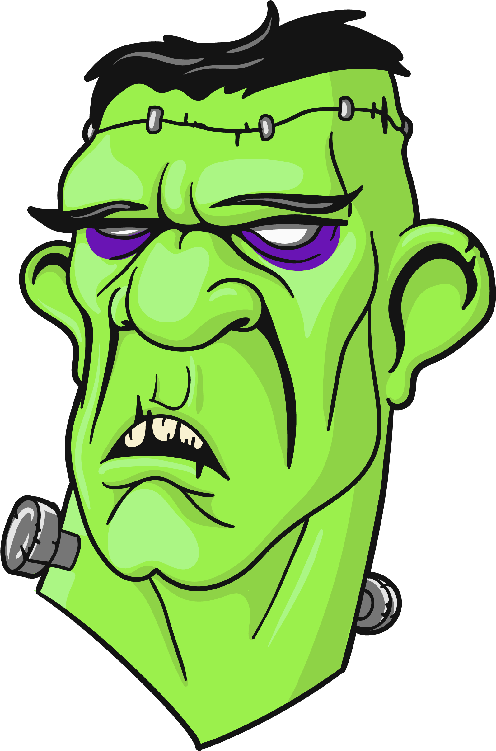 Frankenstein Head Clipart - Frankenstein Head Png (1984x2567)