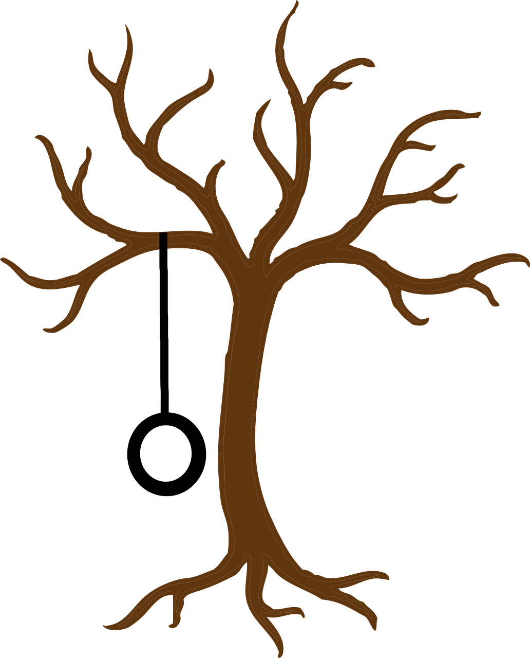 Tree Clipart Black And White (1032x1280)