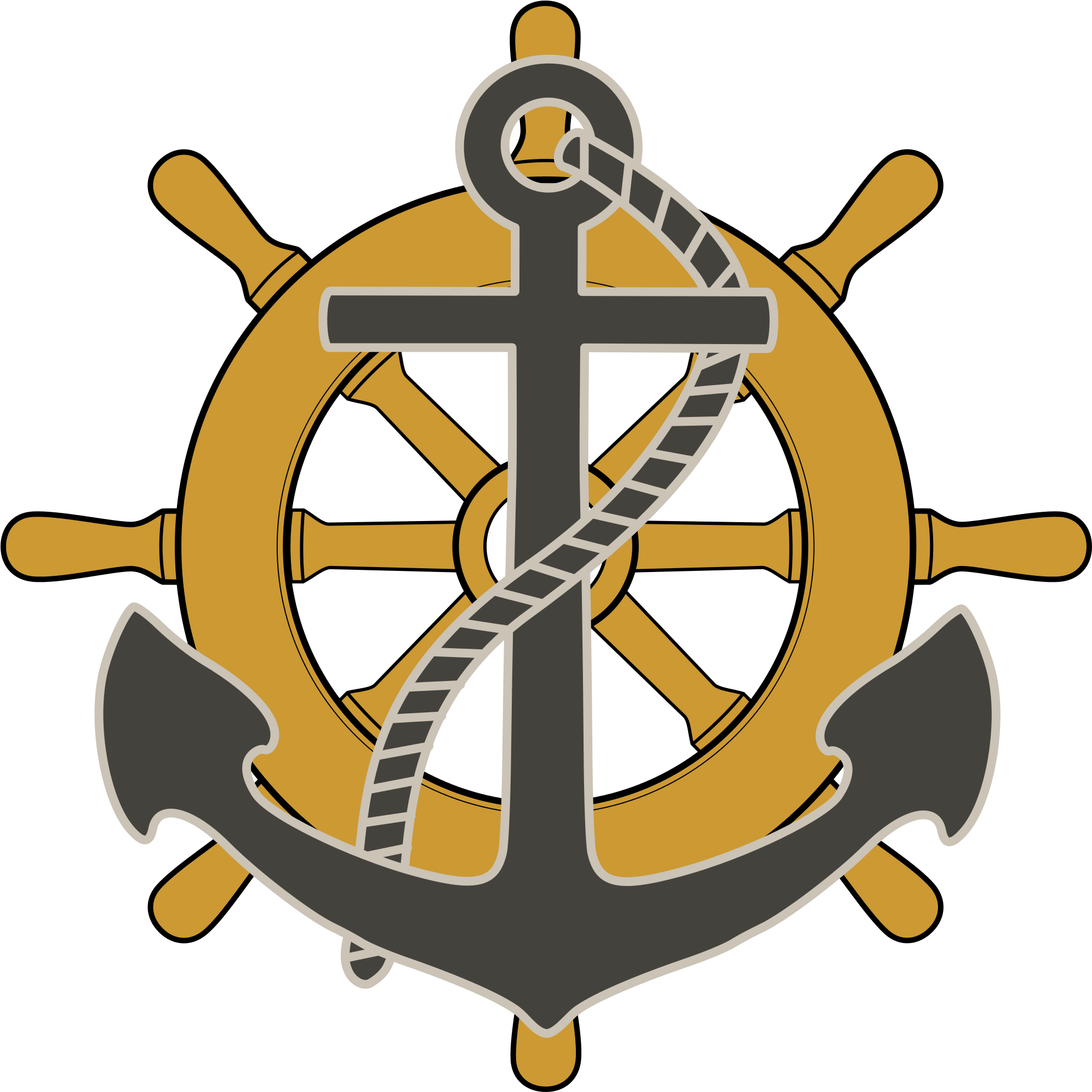 Marine Engineering - Ship Wheel Anchor Png (2000x2000)