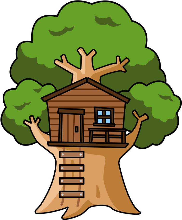 Tree Home Cliparts Free Download Clip Art On House - Cute Tree House Clipart (800x1008)