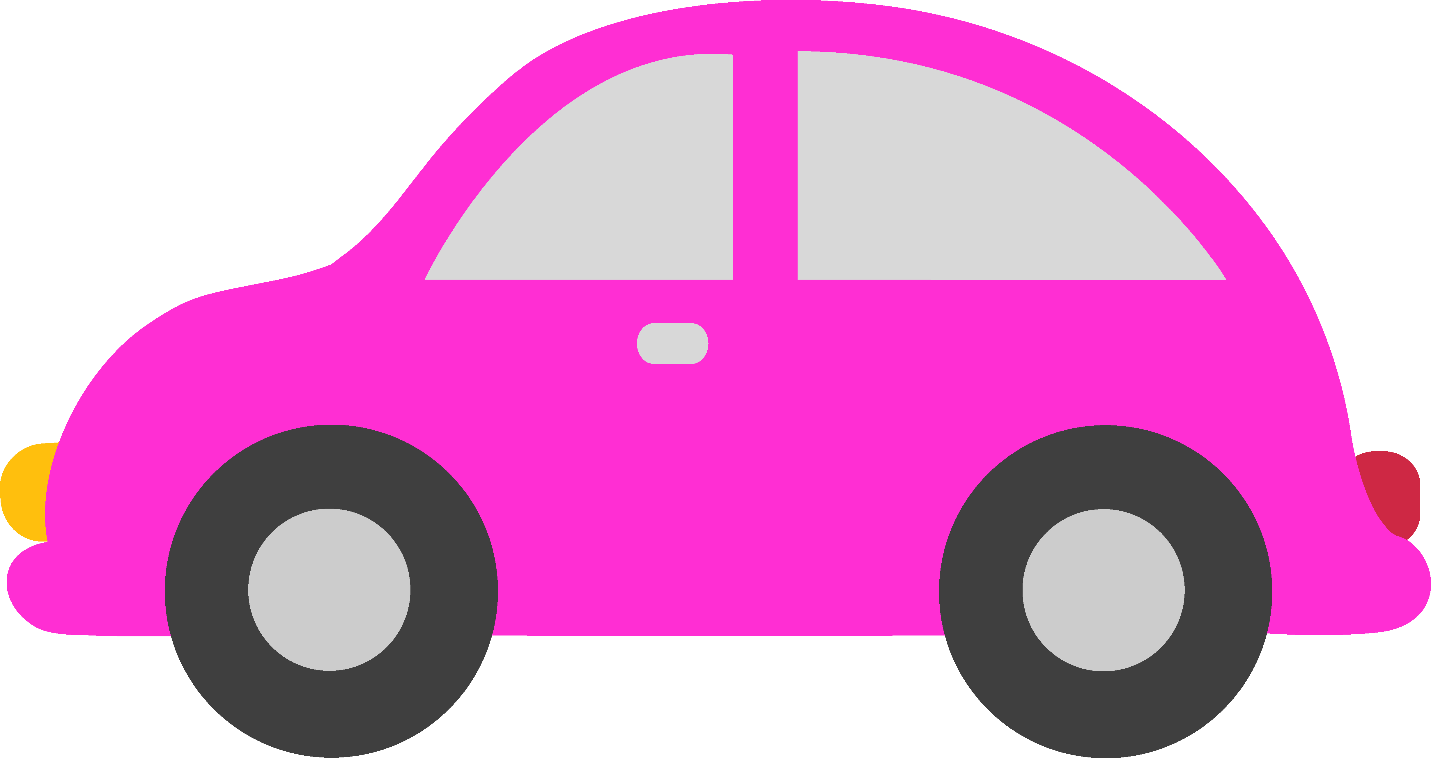 Pink Toy Car Clipart By Liz - Transparent Background Car Clipart (4916x2605)