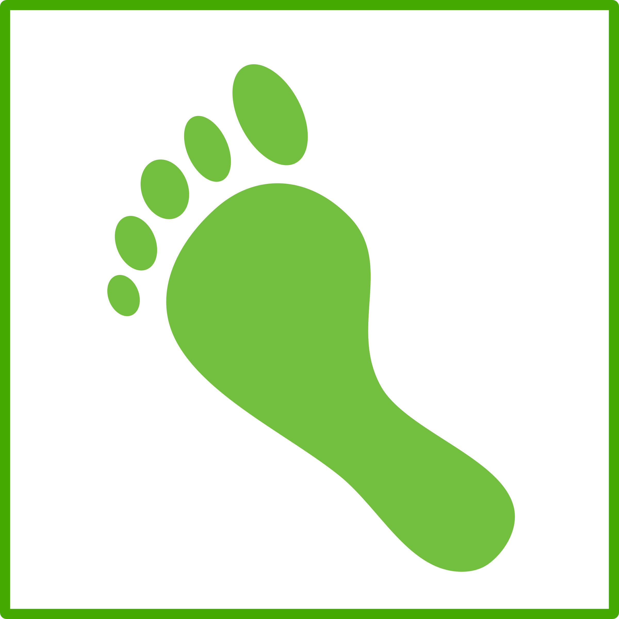 Related Green Footprint Clipart - Carbon Footprint Icon (2400x2400)