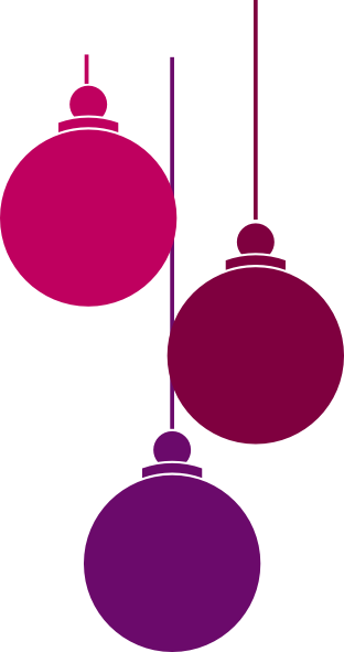 Christmas - Pink Ornament Clip Art (312x591)