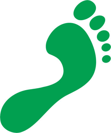 Eco Footprint- We Can Make A Change - Carbon Footprint Without Background (377x450)
