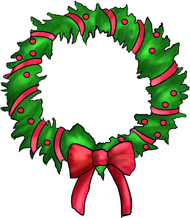 Wreath Cartoon - Christmas Day (800x800)