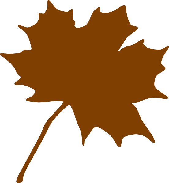 Foliage Clipart Brown Leaf - Maple Leaf Clip Art (552x597)