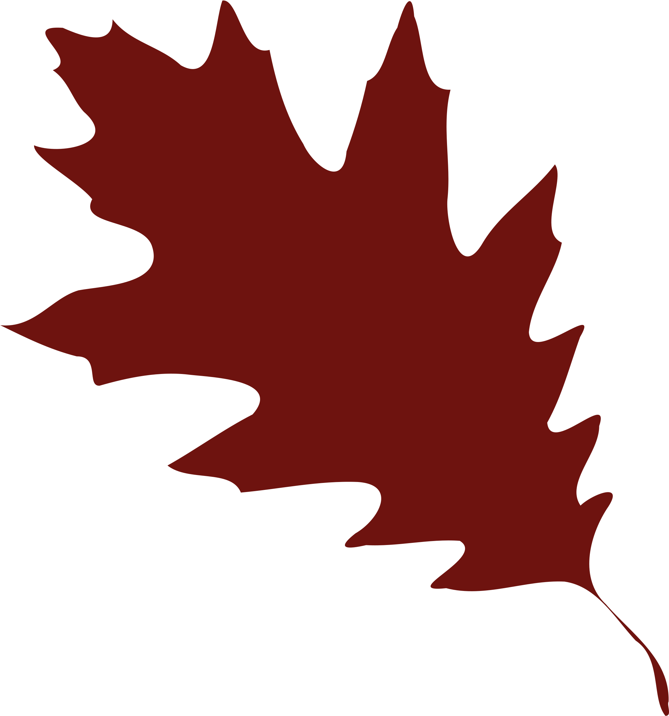 Orange Fall Leaves Clip Art Clipart Free Download - Red Oak Leaf Clip Art (2400x2400)