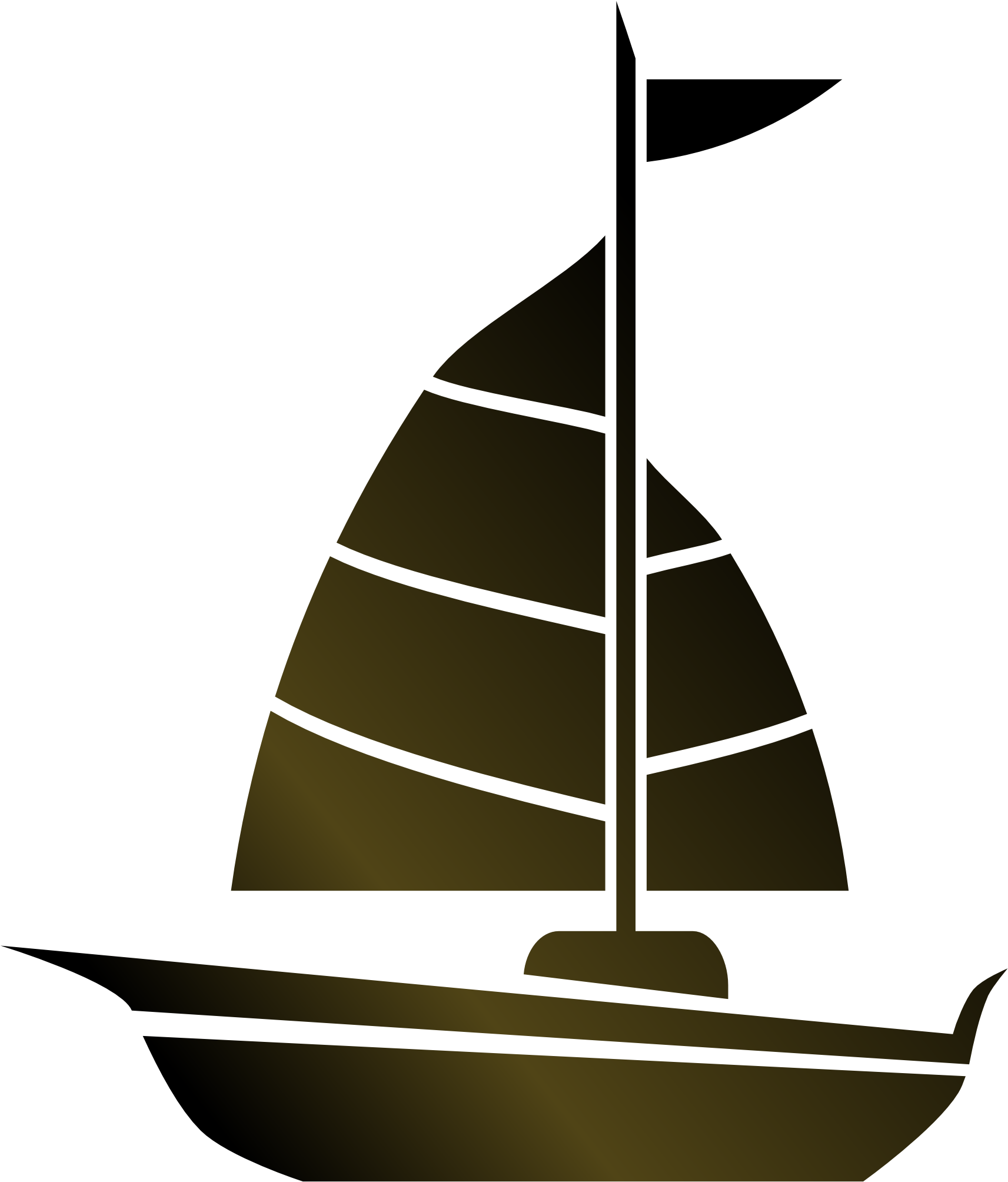 Larger Clipart Sail Boat - Simple Sailboat (1979x2273)