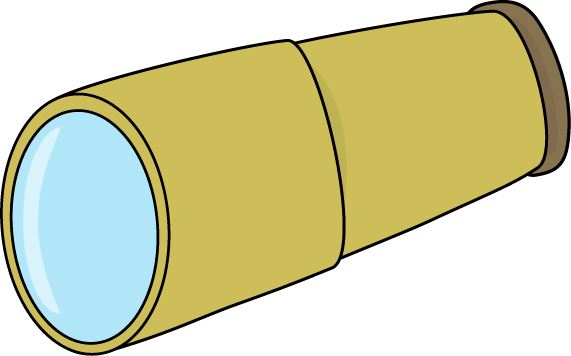 Pirate Telescope - Telescope Clip Art (571x356)