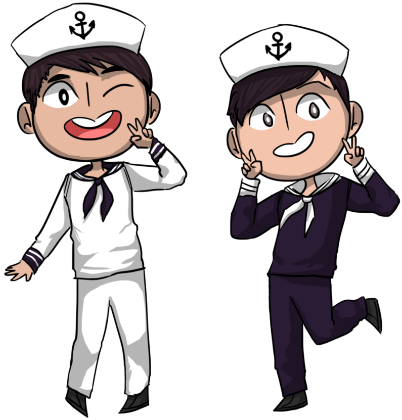 Sailor Dan And Phil By Nautical-anchors - Dan And Phil (923x866)