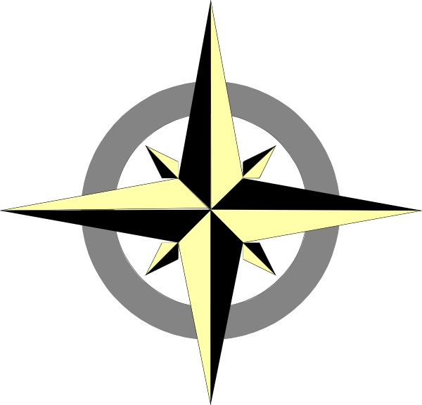 Compass Amarillo Clip Art At Clker - Clip Art (600x577)