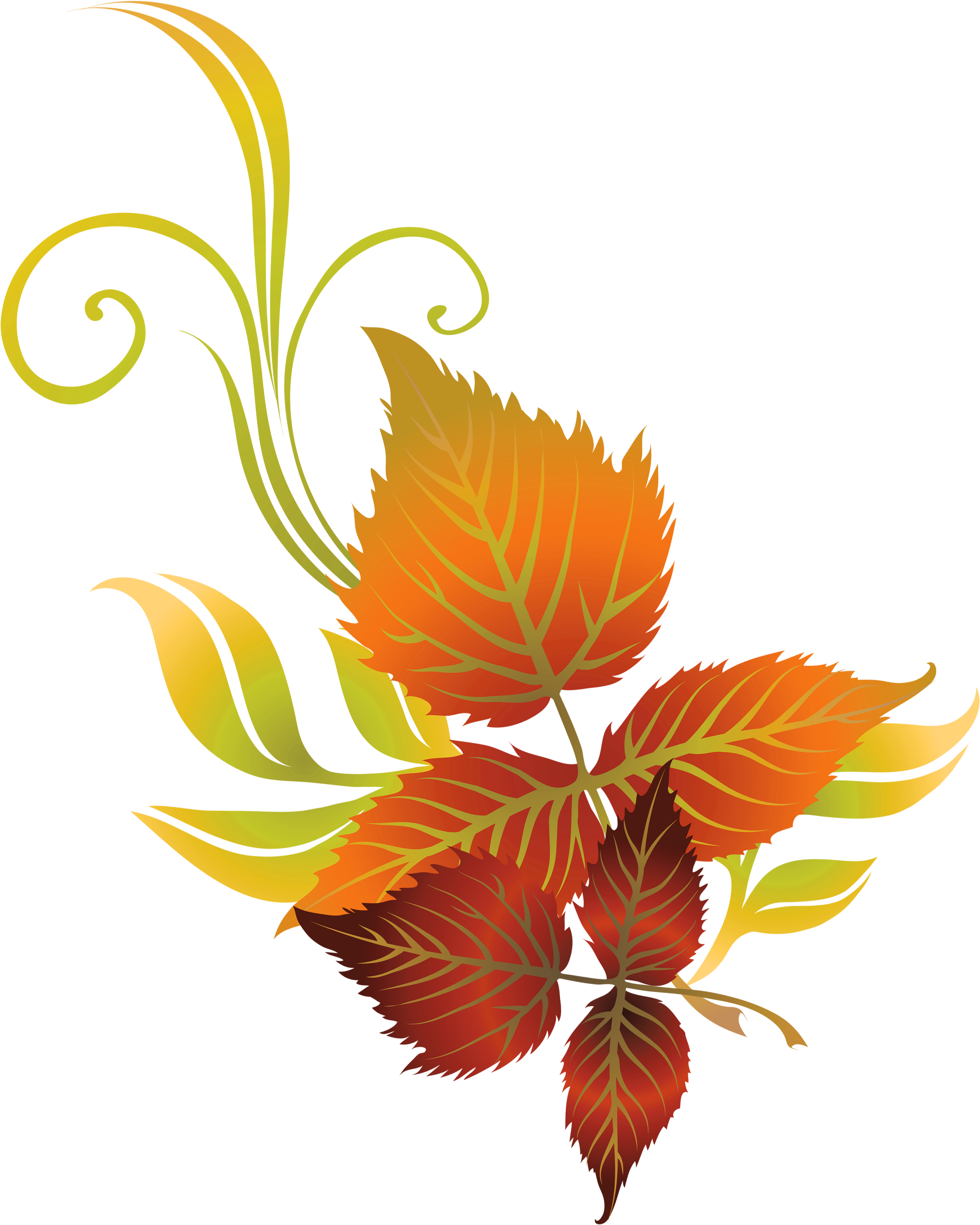 Fall Leaf Clip Art - Transparent Autumn Leaf Clip Art (2779x3370)