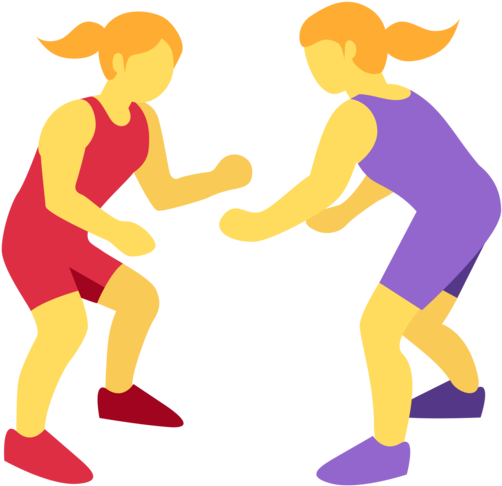 Twitter - Wrestling Women Emoji (512x512)