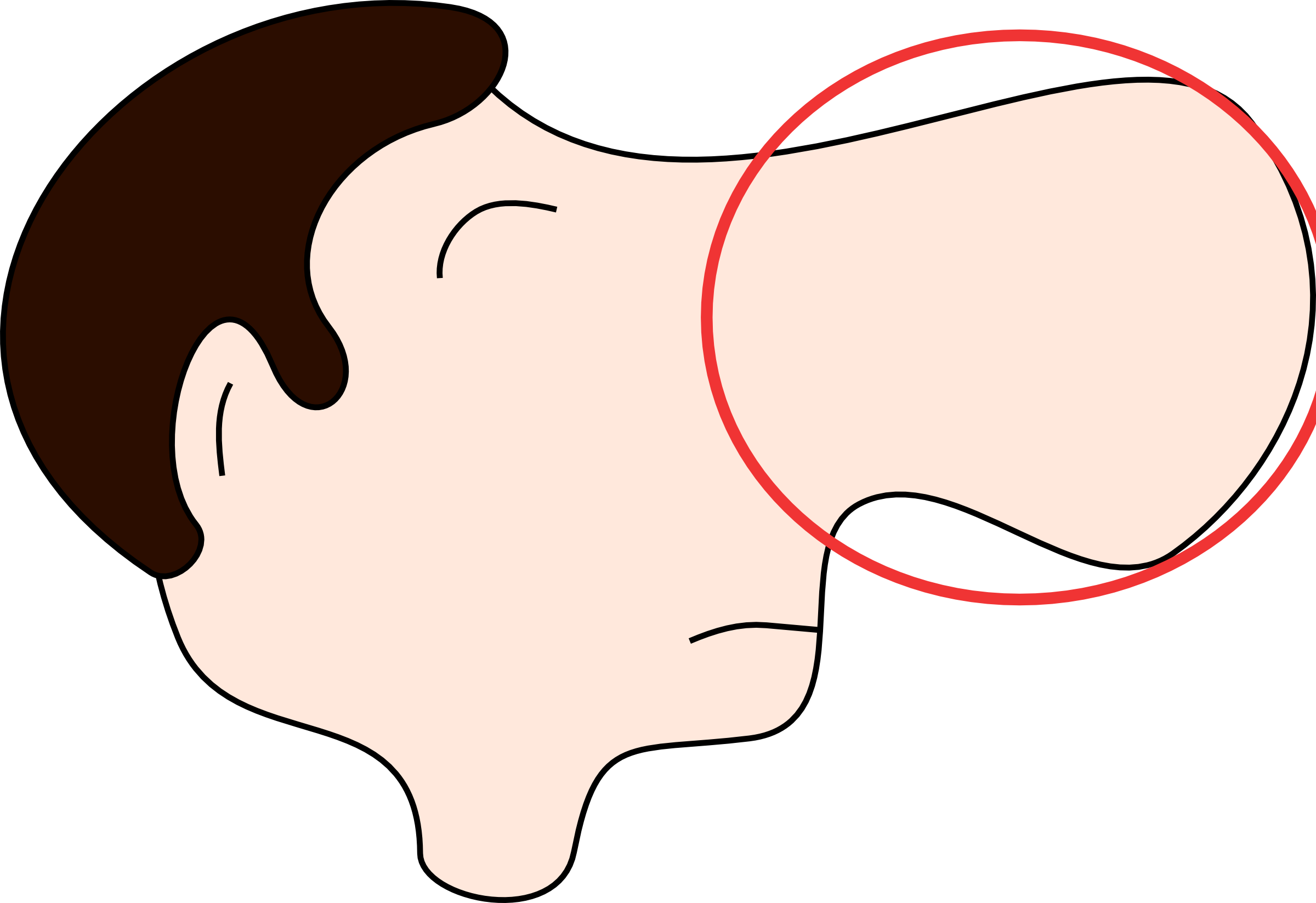 Cartoon Nose Profile Clip Art Clipart - Nose Cartoon (2400x1647)