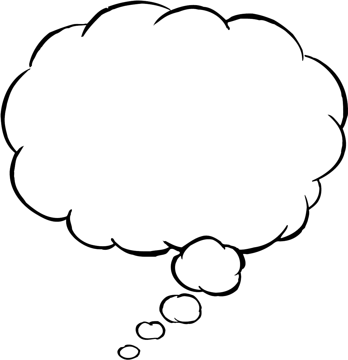 Thought Bubble Png Transparent Images - Thought Bubble Png (1200x1239)