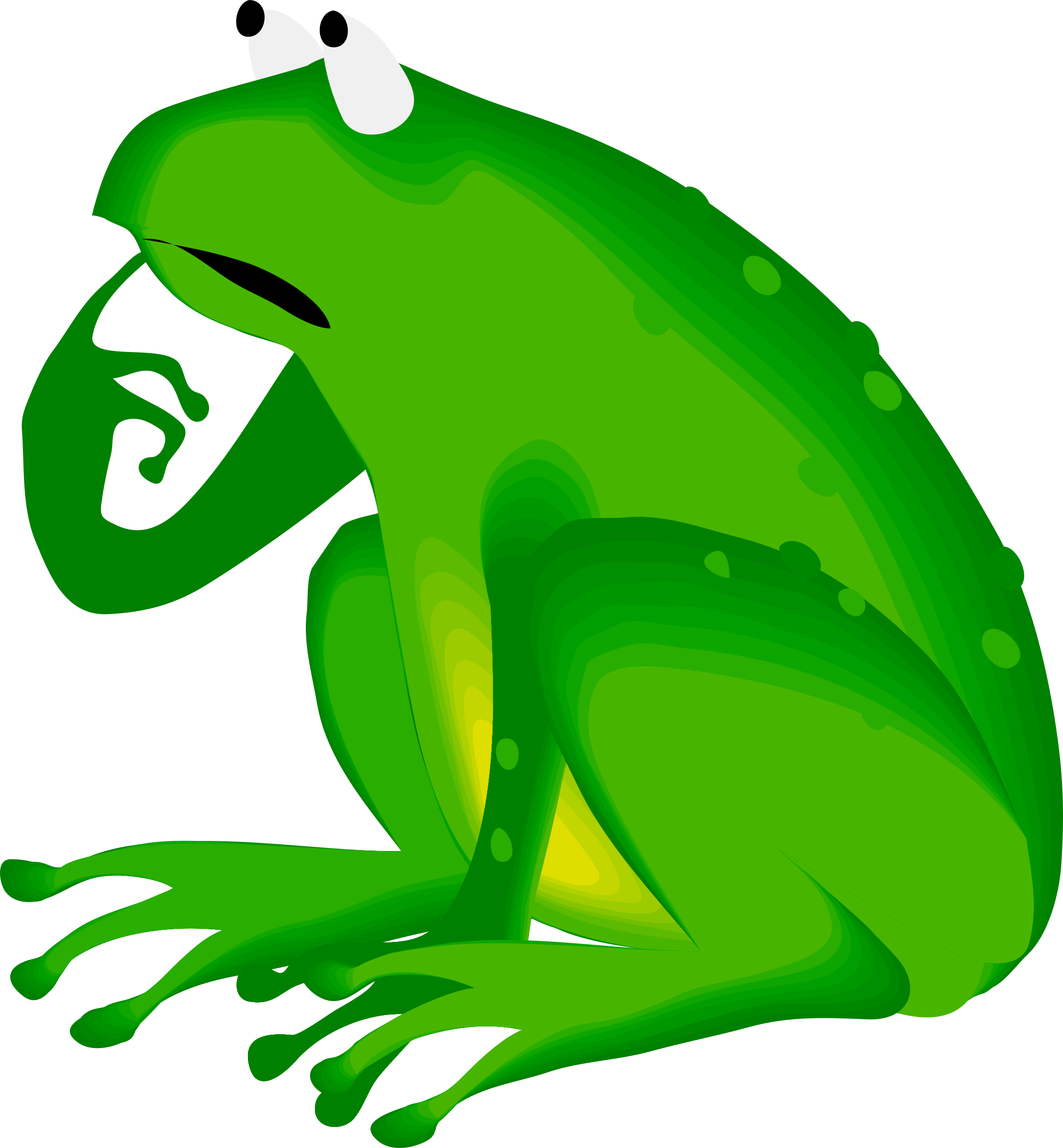 Big Image - Frog Thinking (2221x2400)