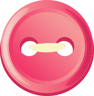 Cute As A Button Clipart - Cute As A Button Clipart (395x400)