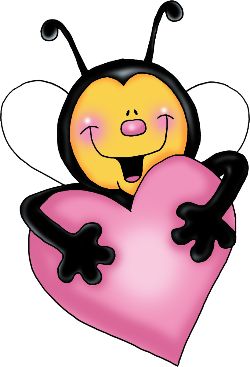 Скрап Клипарт «cartoon Filii Clipart» На Яндекс - Valentine Bee Clip Art (819x1200)