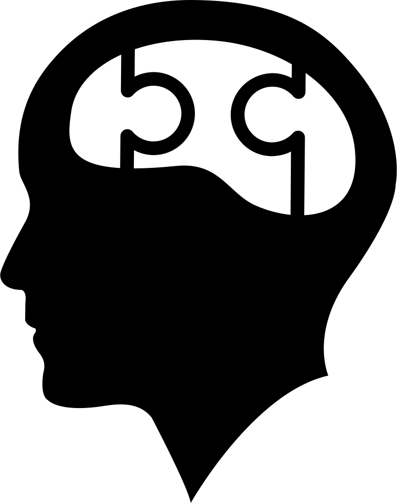 Bald Head With Puzzle Brain Comments - Mente Icon (774x980)