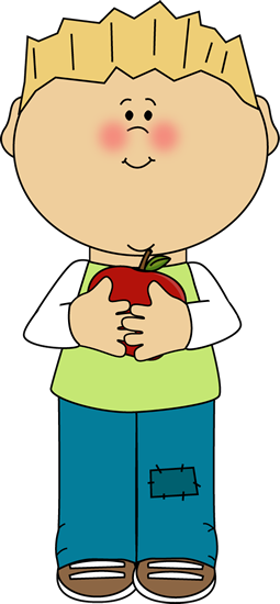Free Download Boy Clipart - Boy Apple Clipart (255x550)