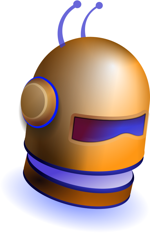 Image For Robot Helmet Clip Art - Robot (517x800)