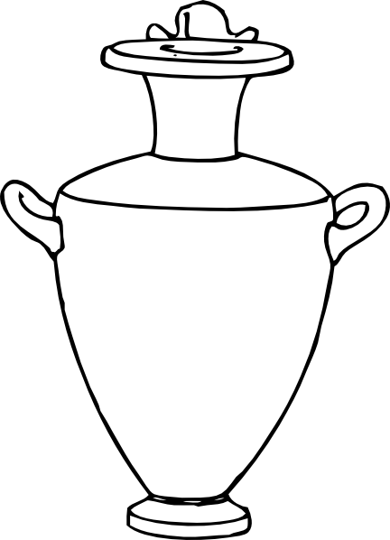 Greek Vase Template - Greek Vase Template (432x598)