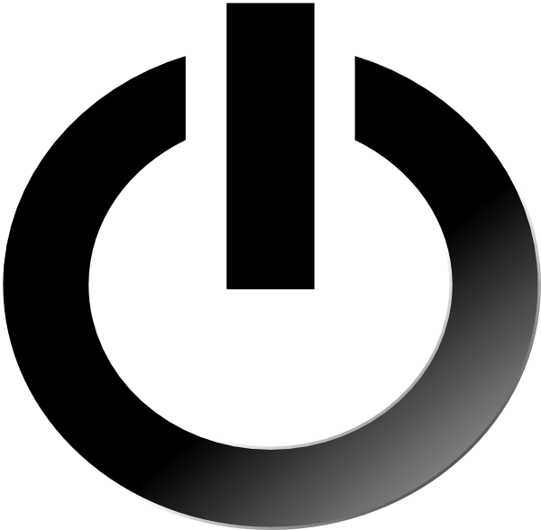 Power Button Top Up Clip Art At Clker - Turn Off Icon Png (600x588)