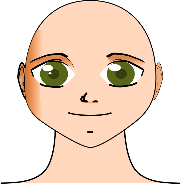 Bald Clipart (588x598)