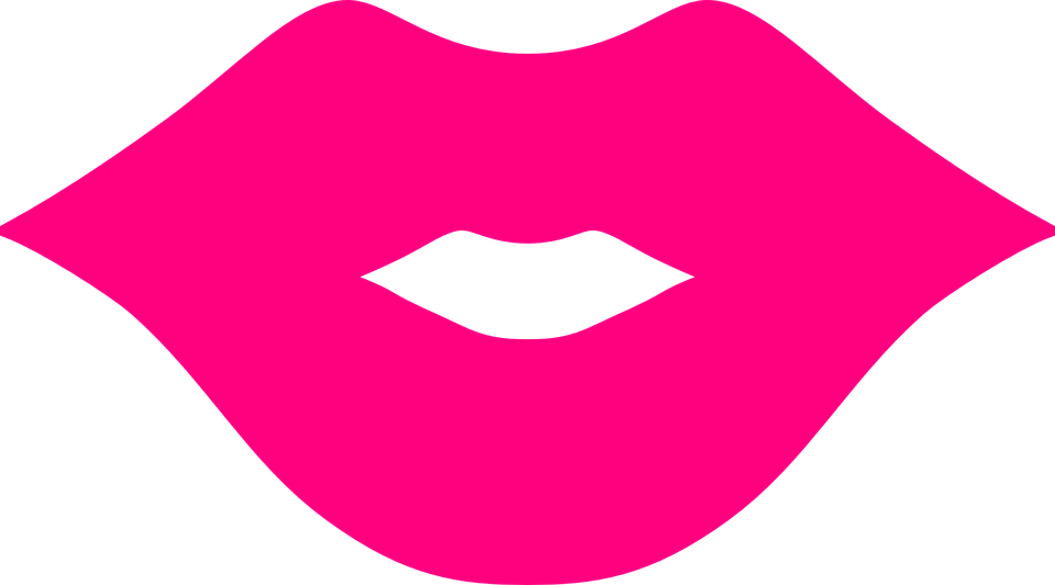 Lips Clipart Free Lips Pink Mouth Free Vector Graphic - Pink Lips Clipart (960x533)