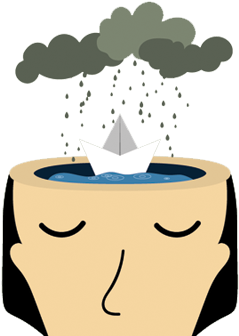 It's Important To Keep Hydrated To Prevent The Brain - Cartoon (600x338)